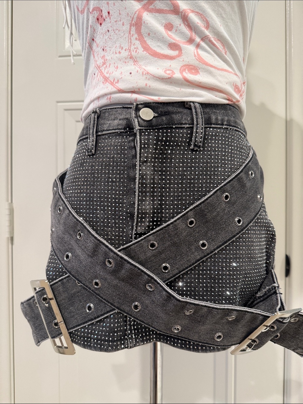 Denim Mini Skirt
